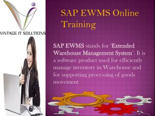 SAP EWMS Training Material