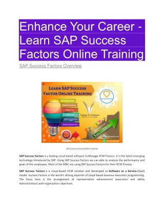 SAP Success factor PDF