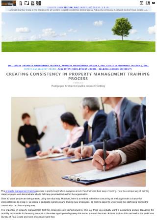 Creating consistency in property management training process
