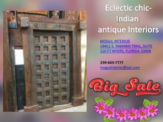 Eclectic chic indian antique interiors