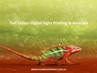 Full Colour Digital Signs Printing in Australia