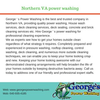 Northern VA power washing