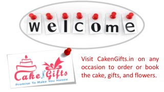 Choose CakenGifts to order delicious cakes or flowers on a special occasion in Chandigarh?