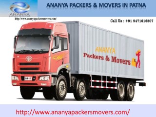 Packers and Movers in patna â€“ 9471616507 |Ananya packers movers