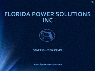 Commercial Generators for Business provide by Florida Power Solution Inc