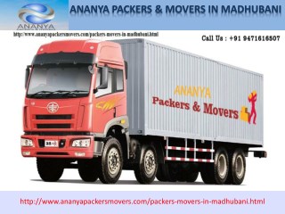 madhubani Packers and Movers | 9471616507| Ananya packers and movers Packers