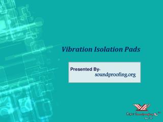 vibration isolation pads
