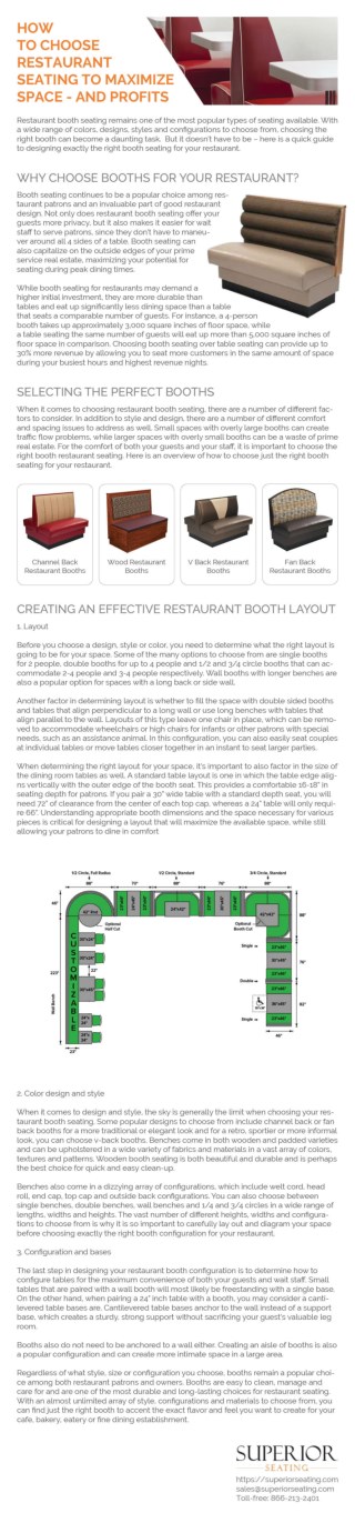 How to Choose Restaurant Seating to Maximize Space - and Profits