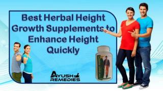 Best Herbal Height Growth Supplements to Enhance Height Quickly