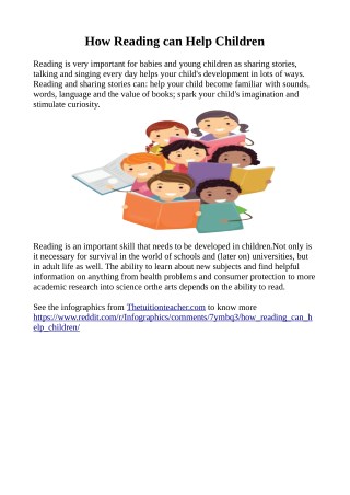 How Reading can Help Children