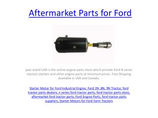Aftermarket Parts for Ford
