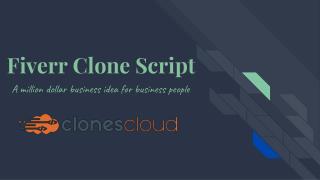 Fiverr CloneScript - Build Your Own Freelance Marketplace