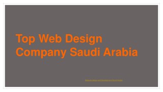 Top Web design Saudi Arabia - Best Web development Saudi Arabia - Web application development Saudi Arabia