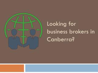 Want to buy or sell a commercial business in Canberra?