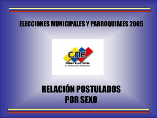 ELECCIONES MUNICIPALES Y PARROQUIALES 2005