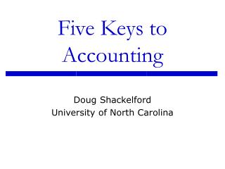 Five Keys to Accounting