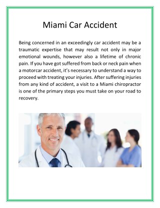 Miami Car Accident