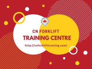 Forklift Training Servicing in Mississauga, Brampton and Toronto