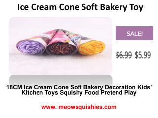 Ice Cream Cone Soft Bakery Decoration