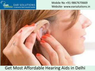 Get Most Affordable Hearing Aids in Delhi