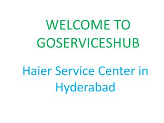 Haier Service Center in Hyderabad