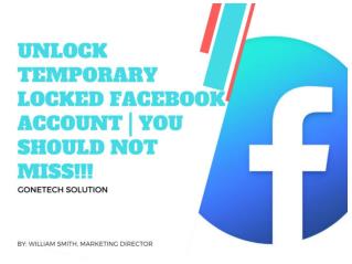 How To Easily Unlock The Disabled Facebook Account - 2018 | You Can't miss!!!