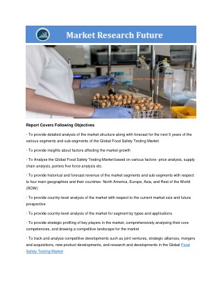 Food Safety Testing Market PDF Download