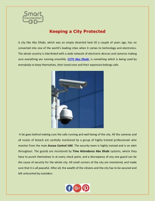 Keeping a City Protected