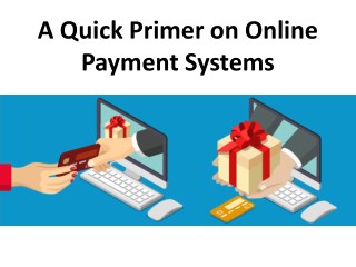 A Quick Primer on Online Payment Systems