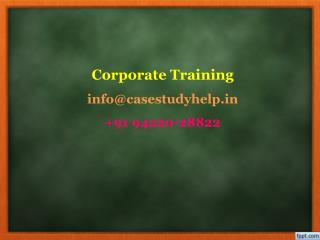 Discuss the merits and demerits of on the corporate training method