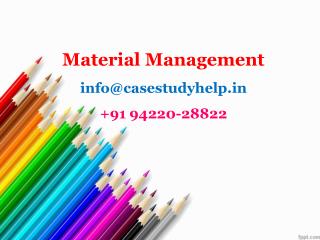 Discuss the role of information in materials management.