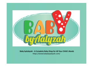 Baby ByAalyzah Baby Shop Online