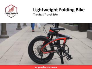 Lightweight Folding Bike - The Best Travel Bike