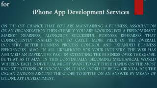 Top Reasons on Why Your Business Should Opt for iPhone App Development