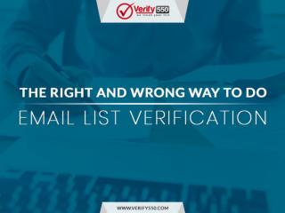 The right and wrong way to do email list verification