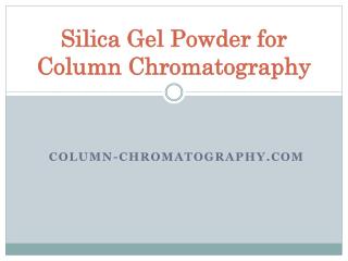 Silica Gel Powder for Column Chromatography