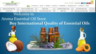 Buy International Quality of Essential Oils @ Aroma Essential oil Store