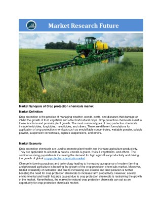 Crop protection chemicals market