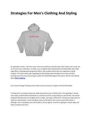 Men's Clothing