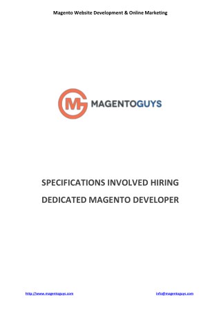 How to Hire a Dedicated Magento Developer for Your Ecommerce Development