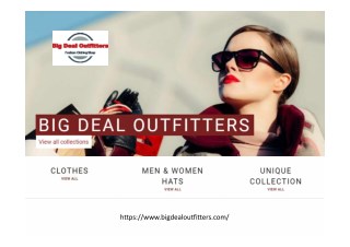 Big Deal Outfitters fashion clothing shop