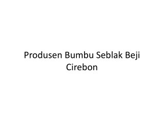 Maknyuss!! 0857.7940.5211, Produsen Bumbu Seblak Beji Cirebon