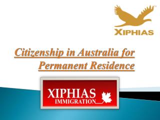 Citizenship in Australia for Permanent Residence