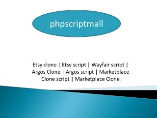 Etsy script | Argos script | Marketplace Clone