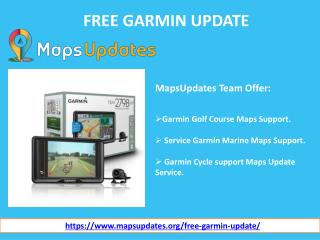 Instant Free Garmin Update via MapsUpdates, Dial 44-800-046-5297