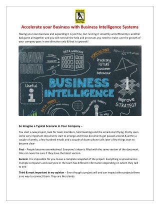 Accelerate your Business with Business Intelligence Systems - Etisalat Yellow