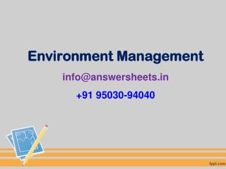 Explain Environmental Management system (EMS) and ISO 14000 standards.