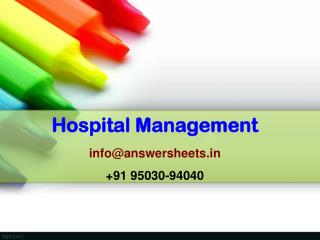 Explain structure of hospital organization.