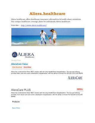 Aliera Healthcare Insurance Alternatives | Health Share Ministries