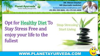 Healthy Diet to Manage Stress / Anxiety Naturally